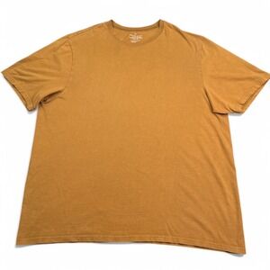 Denver Hayes Tee Shirt Mens Size XL Mustard Yellow Crew Neck‎ Classic Fit